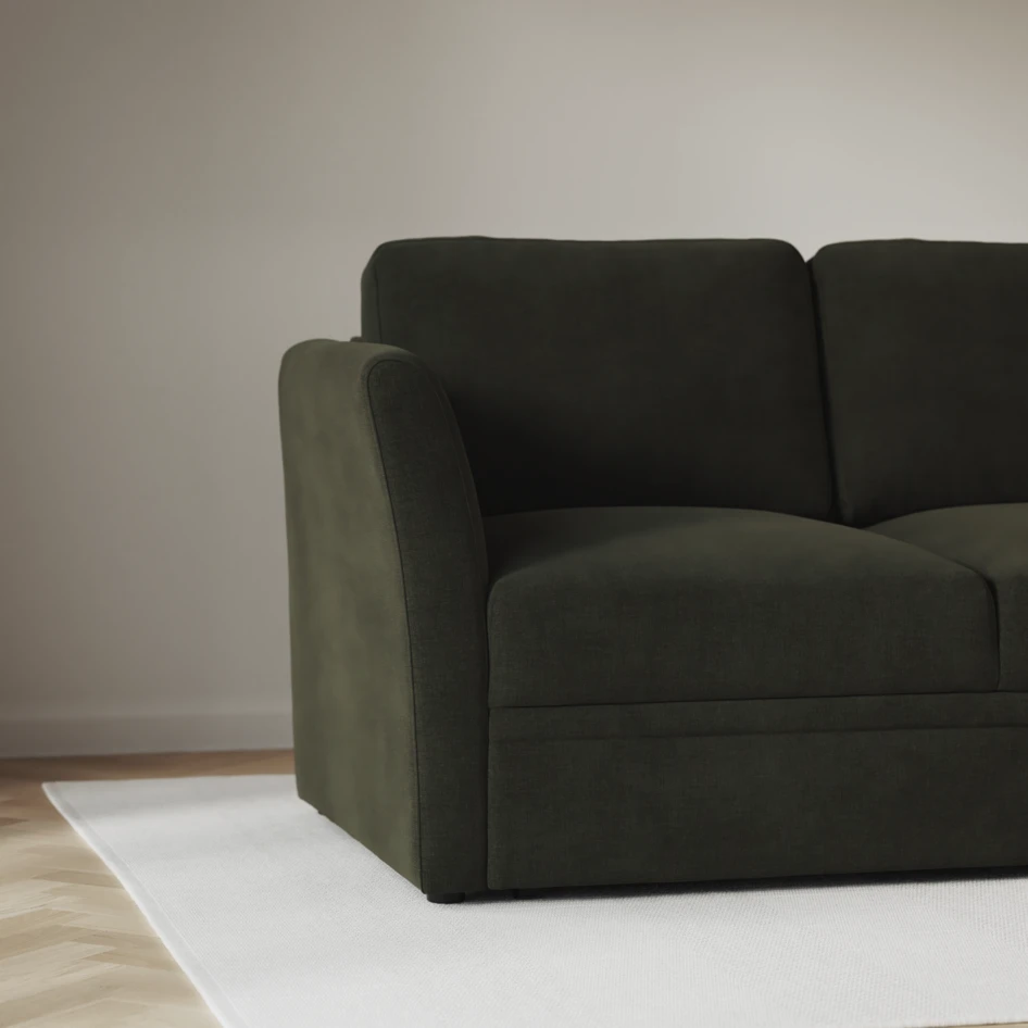 Öland - Bäddsoffa 3-sits, längsbäddad - Beige