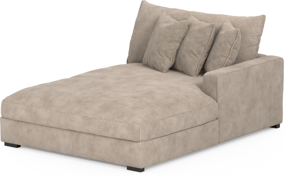 Rossi - Schäslong XL höger - Beige