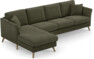 Eden - 3-sits soffa med schäslong - Grön