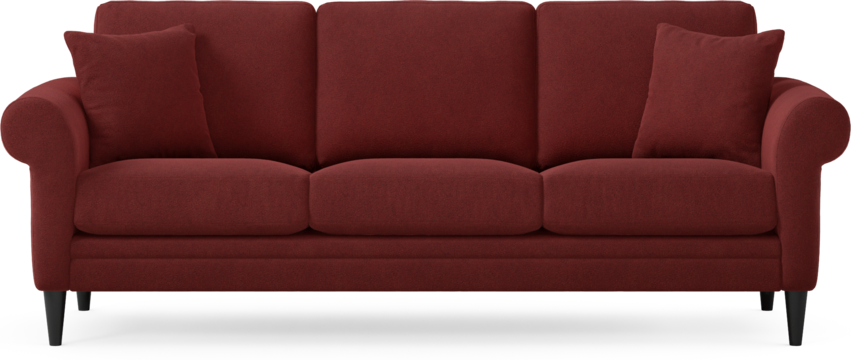 Eden - 3-sits soffa - Röd