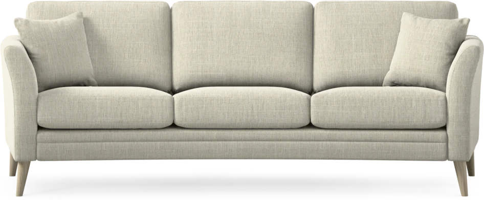 Eden - 3-sits soffa svängd - Beige