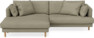 Harper - 4-sits med schäslong XL vänster - Beige