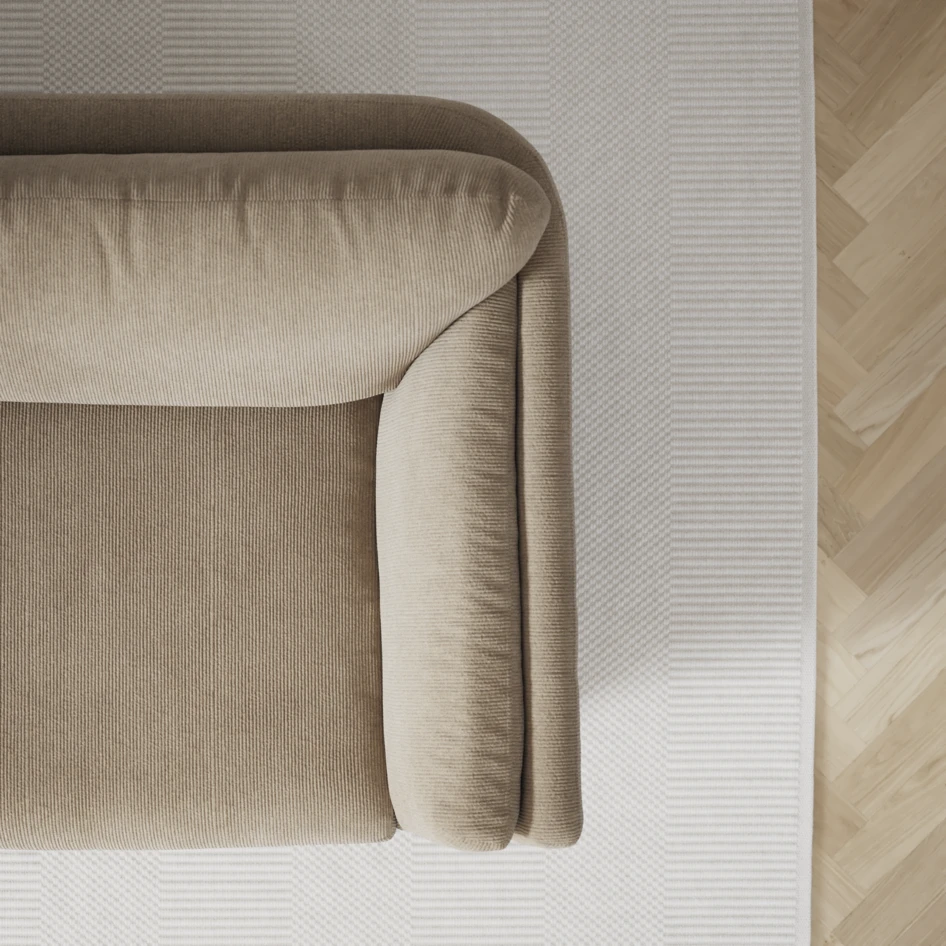 Madison Lux - 3-sits soffa med schäslong vänster - Beige