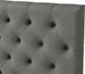 Delux Pikerad XL - Sänggavel, 90-210 cm - Grå