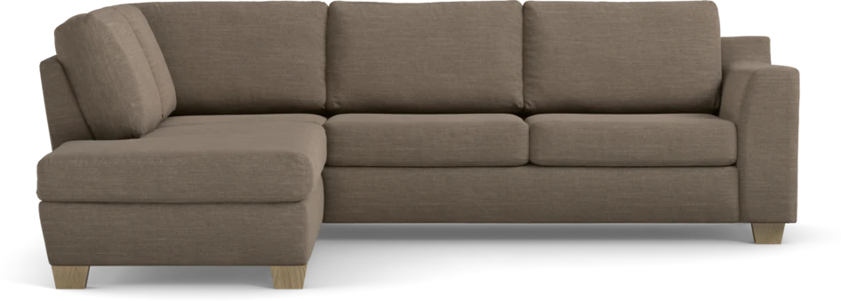 Friday - 2,5-sits soffa med divan vänster - Brun
