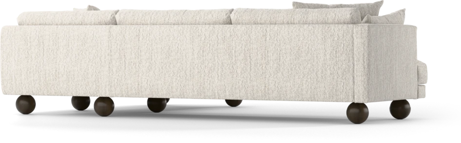 Harper - 3-sits soffa med divan höger - Grå