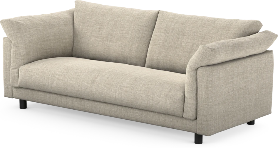 Cherrie - 2,5-sits soffa, hel dyna, fast klädsel - Beige