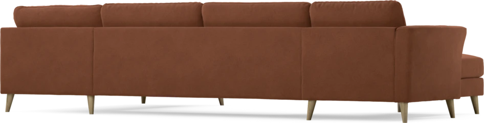 Bridge - 3-sits soffa med schäslong vänster och divan höger - Orange