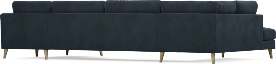 Bridge - 3-sits soffa med divan vänster och schäslong höger - Blå