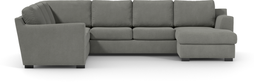 Friday - Hörnsoffa, 2+3-sits med schäslong höger - Grå