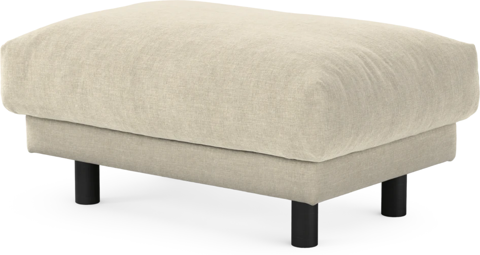 Cherrie - Fotpall 110, fast klädsel - Beige