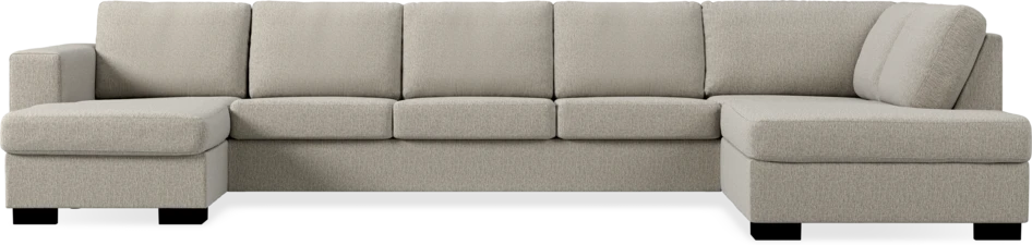 Nevada - 4-sits soffa med schäslong vänster och divan höger - Beige