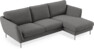 Madison Lux - 2-sits soffa med schäslong höger - Grå