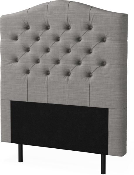 New York välvd - Sänggavel, 90-210 cm - Grå