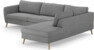 County - 2,5-sits soffa med divan höger - Grå