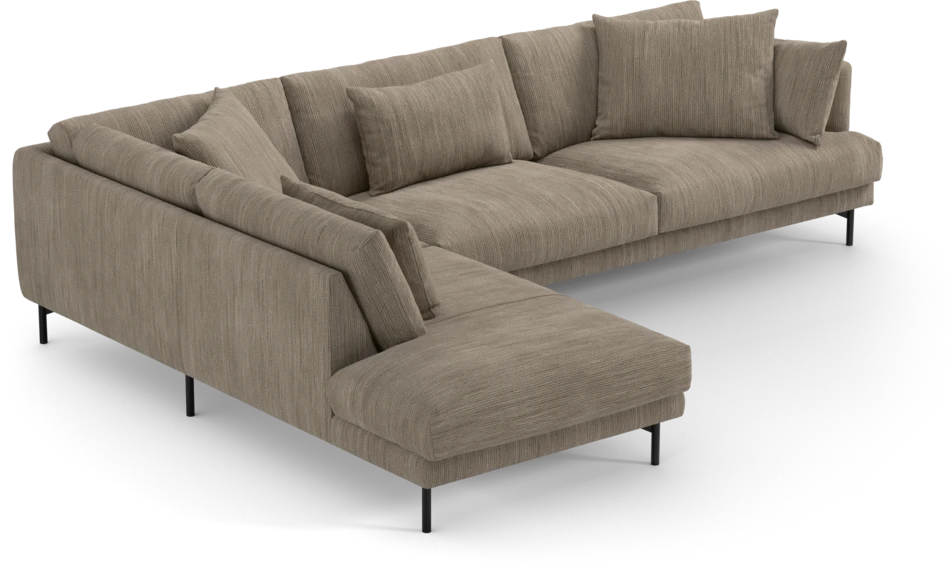 Harper - 3-sits soffa med divan vänster - Beige