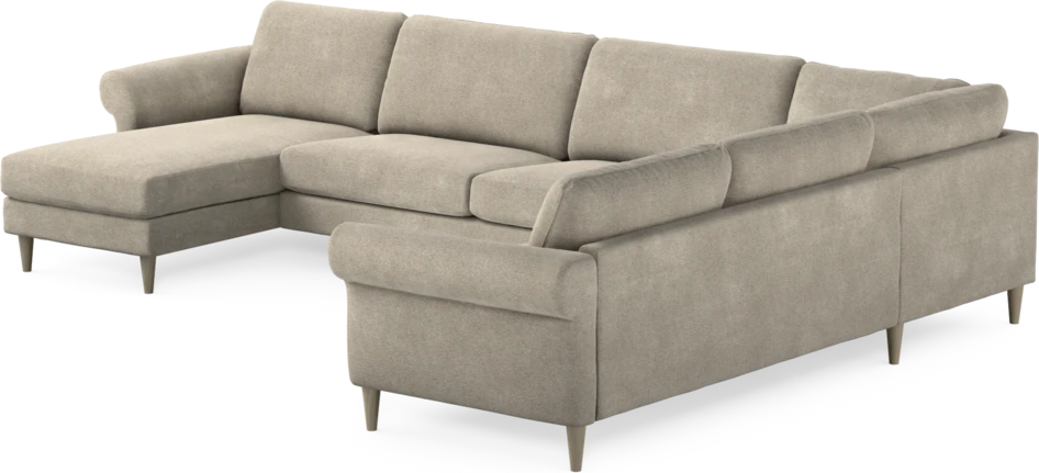Bridge - Hörnsoffa, 3+2-sits med schäslong vänster - Beige