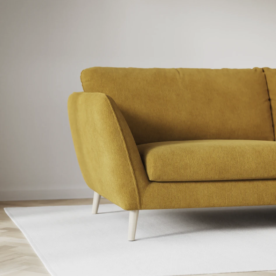 Madison Lux - Hörnsoffa 3+2-sits, hörn 1 - Gul