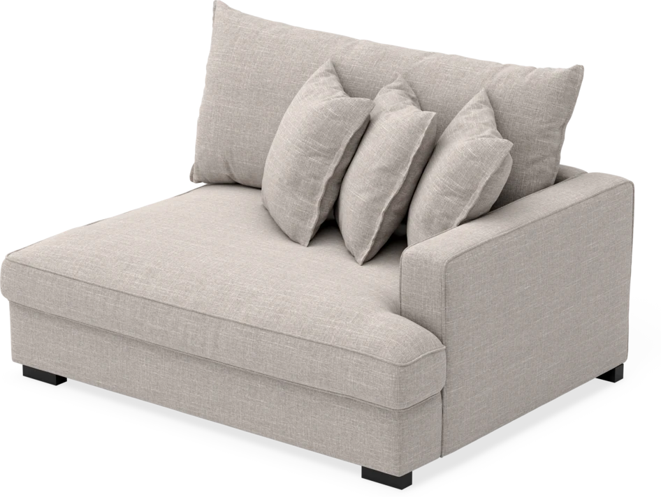 Rossi - 2-sits med armstöd höger - Beige