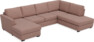 Friday - 3-sits soffa med schäslong vänster och divan höger - Rosa