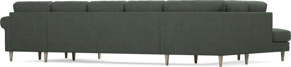 Eden - 3-sits soffa med divan vänster och schäslong höger - Grön