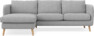 Madison Lux - 2-sits soffa med schäslong vänster - Grå