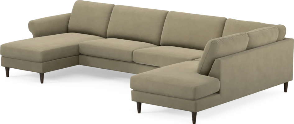 Bridge - 3-sits soffa med schäslong vänster och divan höger - Beige