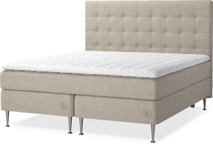 Saltskär Comfort, Kontinentalsäng, dubbelsäng med bäddmadrass Saltskär Comfort, sängben och Bris sänggavel