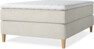 Delux Exclusive - Kontinentalsäng, enkelsäng 140 cm med bäddmadrass - Beige