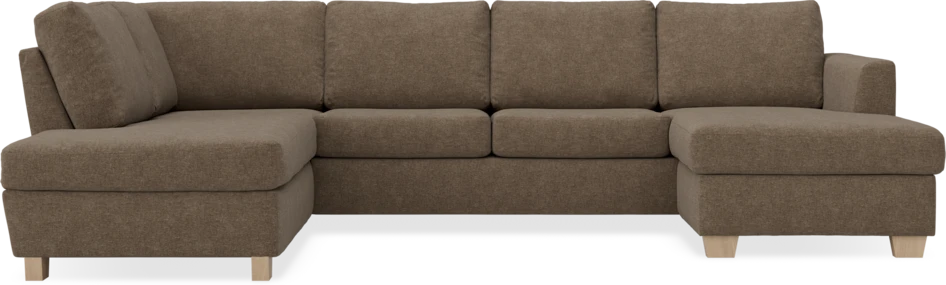 Friday - 3-sits soffa med divan vänster och schäslong höger - Brun