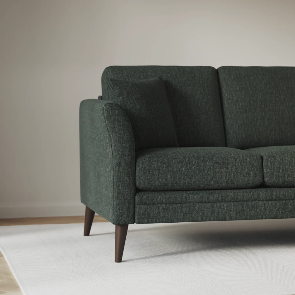 Eden - 3-sits soffa svängd - Grön