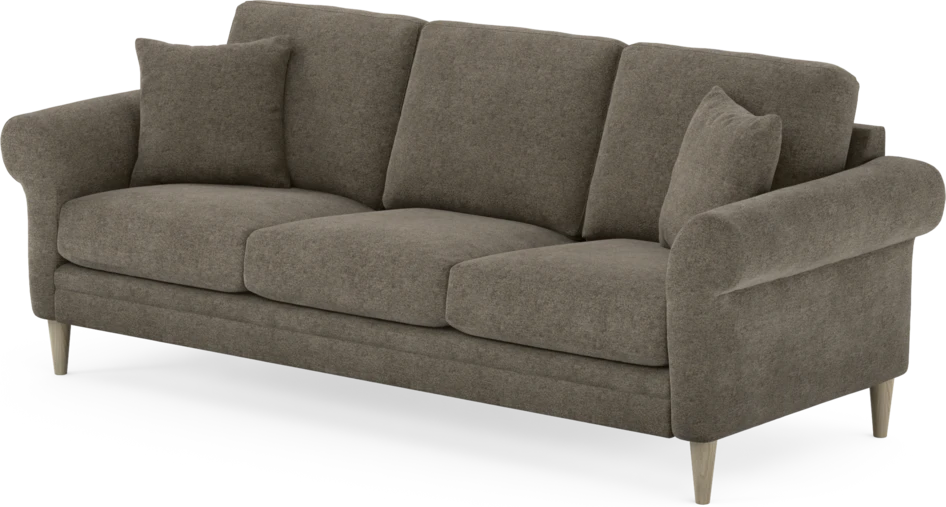 Eden - 3-sits soffa - Brun