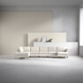 County - 4-sits soffa med divan vänster och schäslong höger - Vit