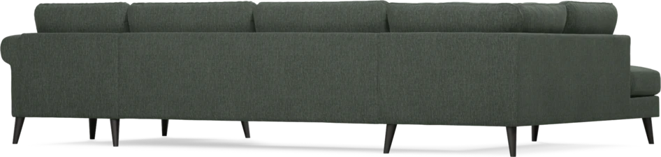 Bridge - 3-sits soffa med divan vänster och schäslong höger - Grön