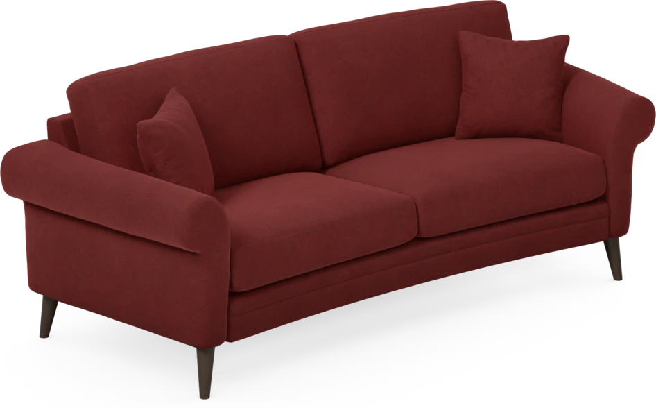Eden - 2,5-sits soffa svängd - Röd