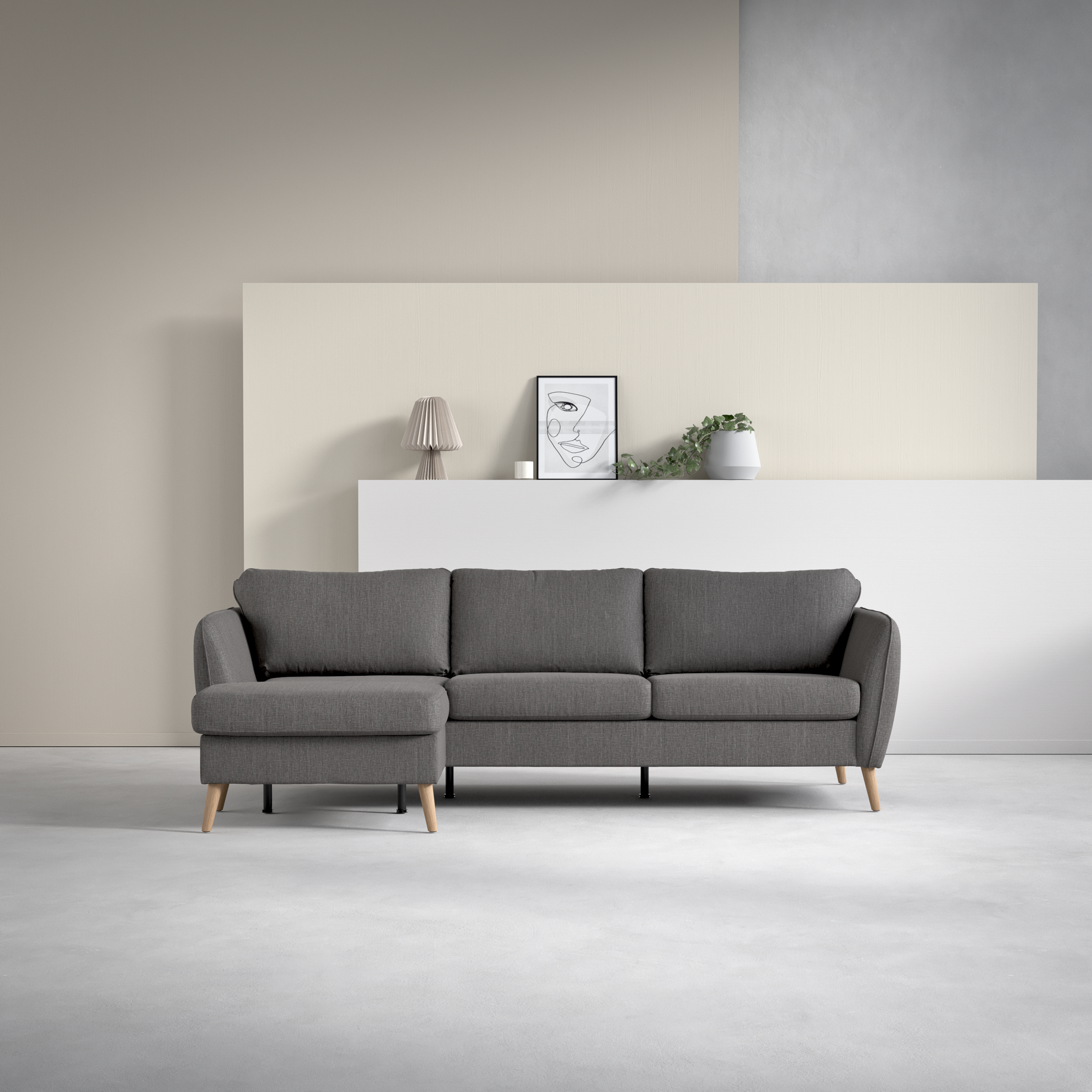 County - 3-sits soffa med flyttbar schäslong - inspiration