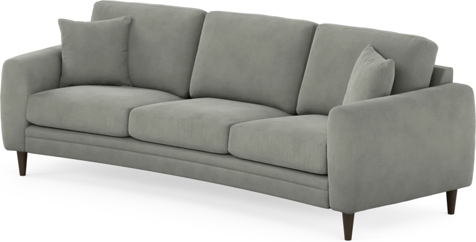 Eden - 3-sits soffa svängd - Grå