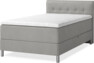 Roma Family - Förvaringssäng, enkelsäng med bäddmadrass och låg sänggavel - Grå