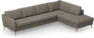 County - 3-sits soffa med divan höger - Brun