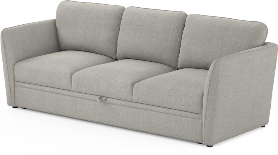 Öland - Bäddsoffa 3-sits, längsbäddad - Grå