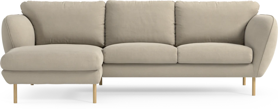 Madison Lux - 2-sits soffa med schäslong vänster - Beige