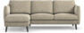 Madison Lux - 2-sits soffa med schäslong vänster - Beige