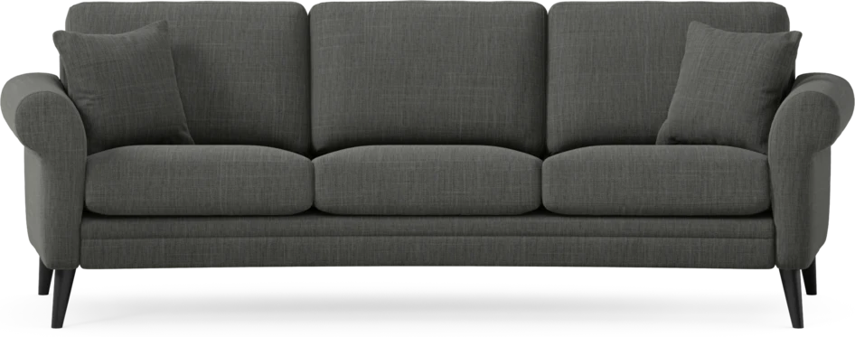 Eden - 3-sits soffa svängd - Grå