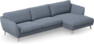 Madison Lux - 3-sits soffa med schäslong höger - Blå
