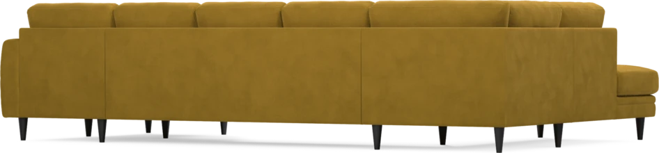 Eden - 3-sits soffa med divan vänster och schäslong höger - Gul