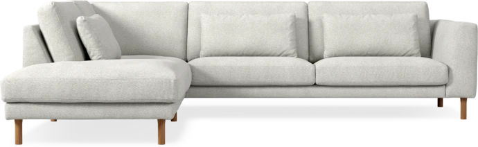 Willow, 3-sits soffa med divan vänster, fast klädsel