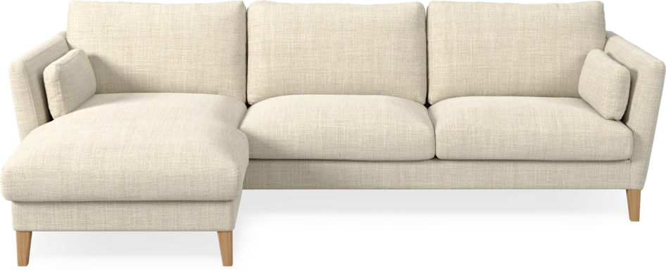Winston - 3-sits soffa med schäslong, vändbar - Beige