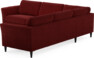 Bridge - Hörnsoffa, 2+2-sits - Röd