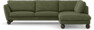 Madison Lux - 3-sits soffa med divan höger - Grön