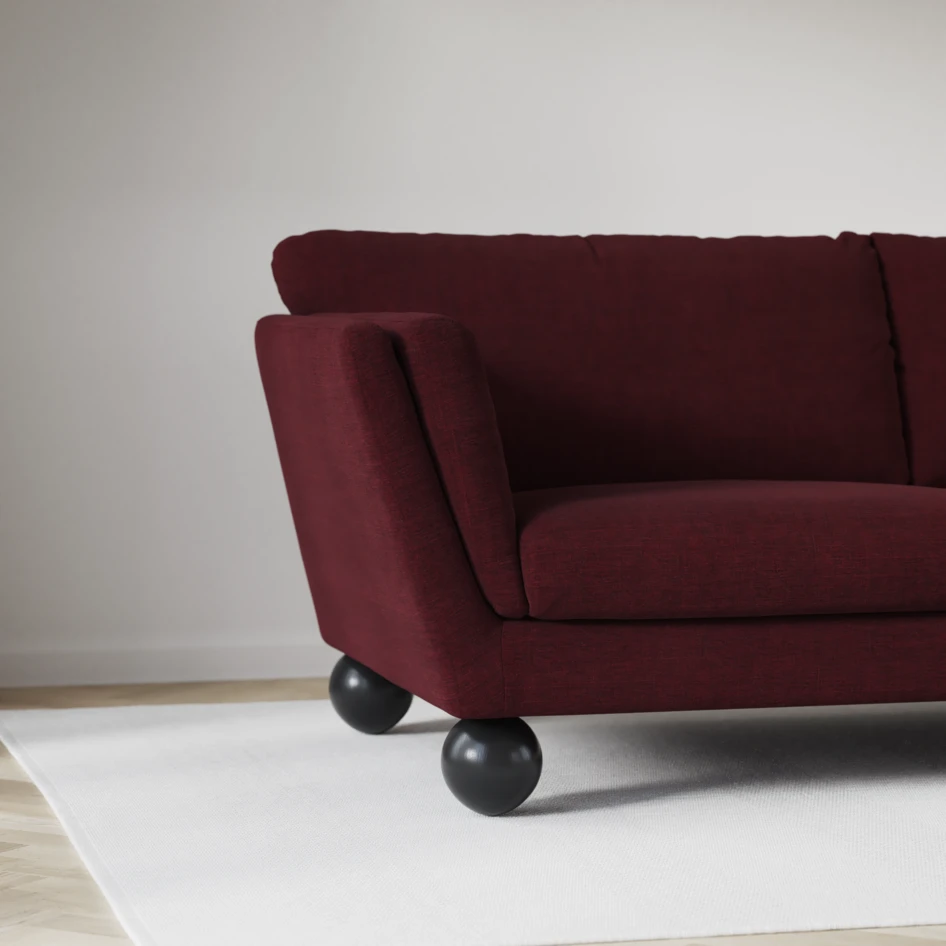 Madison Lux - Hörnsoffa 2+3-sits, hörn 1 - Röd